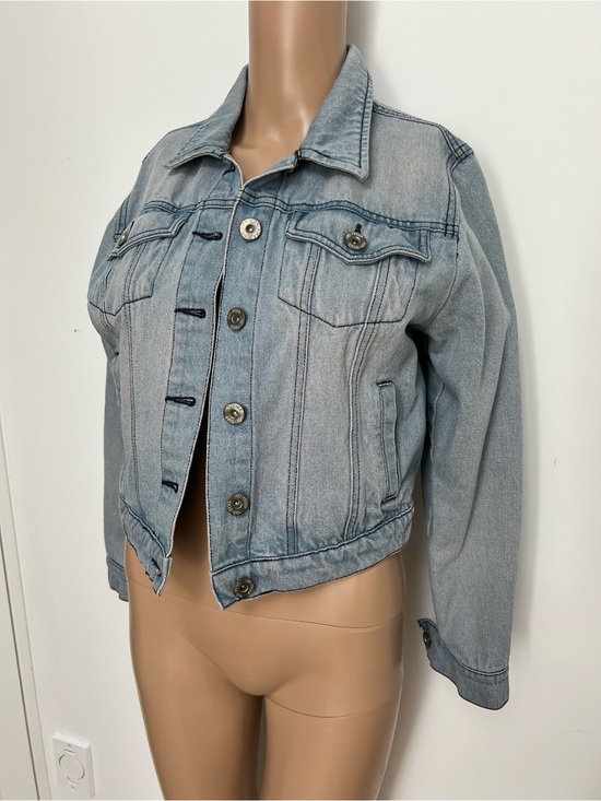 On Fire Jackets & Blazers - On Fire Light Blue Denim Jacket - Button-Front Jean Jacket